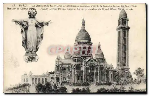 Cartes postales Paris La Basilique du Sacre Coeur de Montmartre