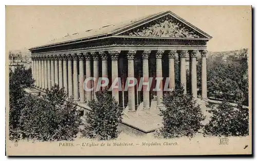 Cartes postales Paris L'Eglise de la Madeleine