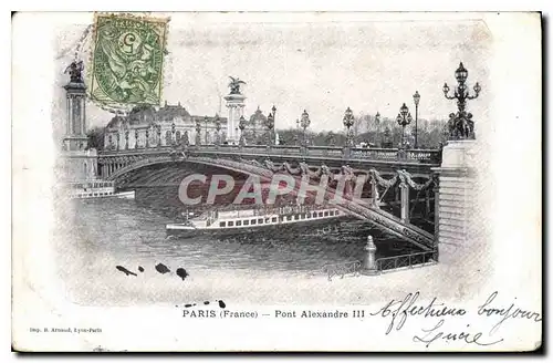 Cartes postales Paris France Pont Alexandre III