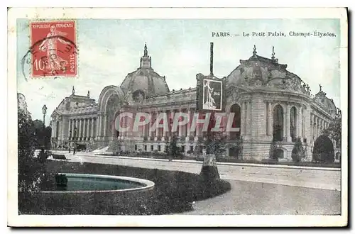 Ansichtskarte AK Paris Le Petit Palais Champs Elysees