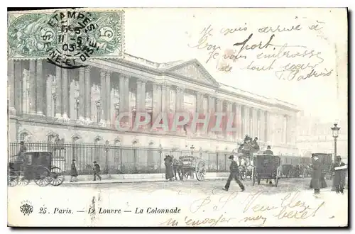 Cartes postales Paris Le Louvre La Colonnade