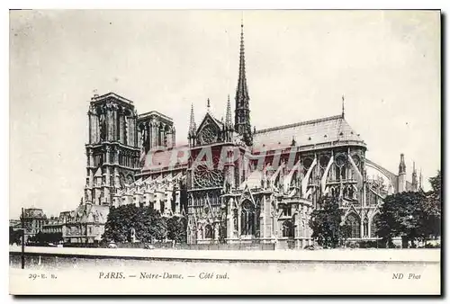 Cartes postales Paris Notre Dame Cote sud