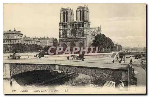 Ansichtskarte AK Paris Notre Dame et le Pont