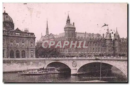 Cartes postales Palais de Justice et Conciergerie