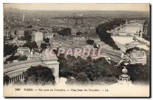 Ansichtskarte AK Paris Vue prise du Trocadero