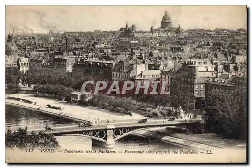 Ansichtskarte AK Paris Panorama vers le Pantheon