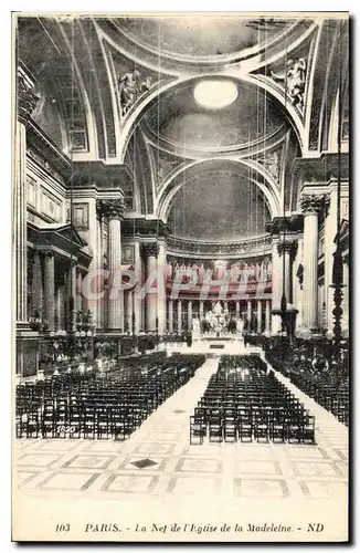 Cartes postales Paris La Naf de L'Eglise de la Madeleine