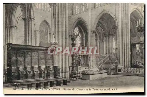 Ansichtskarte AK Abbaye de Saint Denis Stalles du Choeur et le Transept nord
