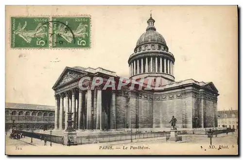 Cartes postales Paris le Pantheon