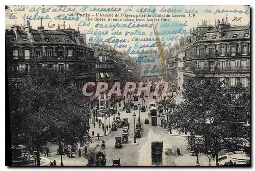 Ansichtskarte AK Paris L'Avenue de l'Opera prise de l'Hotel du Louvre