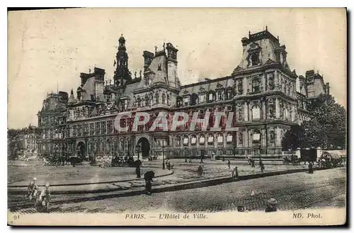 Cartes postales Paris L'Hotel de Ville