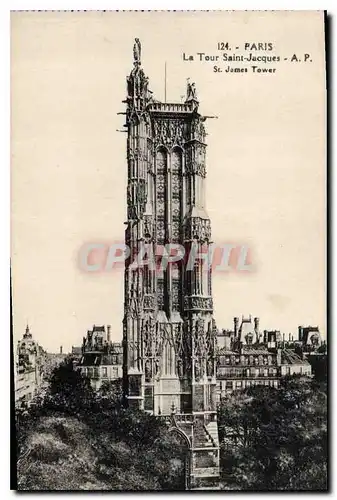 Cartes postales Paris La Tour Saint Jacques