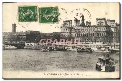 Cartes postales Paris L'Hotel de Ville