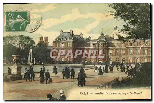 Cartes postales Paris Jardin du Luxambourg Le Senat (carte toil�e)