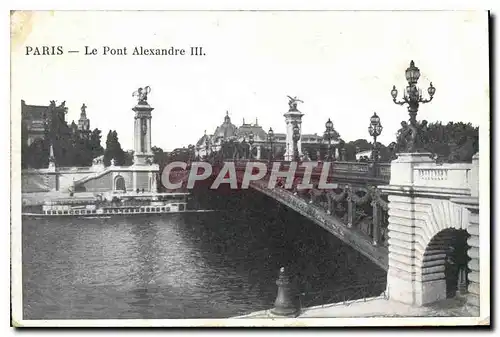 Cartes postales Paris Le Pont Alexandre III