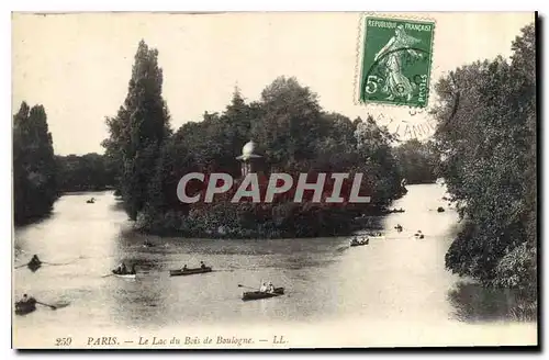 Cartes postales Paris Le Lac du Bois de Boulogne