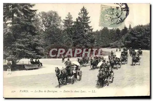 Ansichtskarte AK Paris Le Bois de Boulogne Entree les deux Lacs