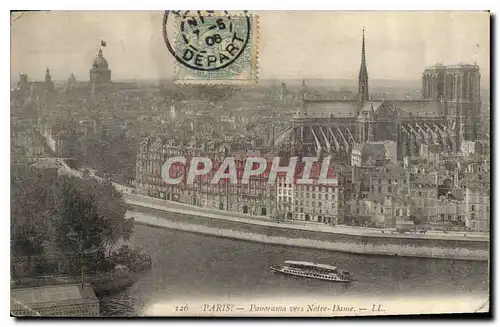 Ansichtskarte AK Paris Panorama vers Notre Dame