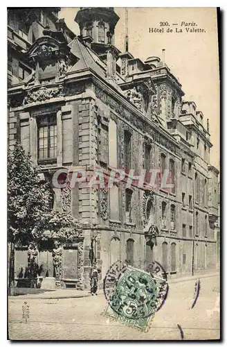 Cartes postales Paris Hotel de la Valette