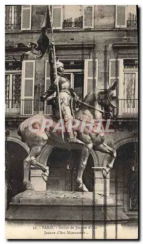 Cartes postales Paris Statue de Jeanne d'Arc