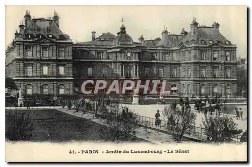 Ansichtskarte AK Paris Jardin du Luxembourg le Senat