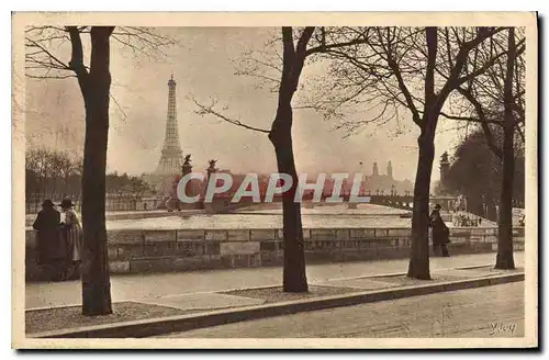 Ansichtskarte AK Paris en flanant Le Cours la reine Tour Eiffel