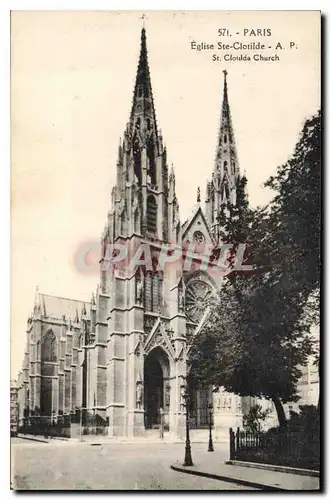 Cartes postales Paris Eglise Ste Clotilde