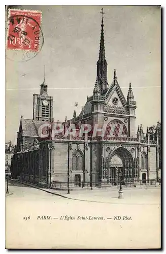 Cartes postales Paris L'Eglise Saint Laurent