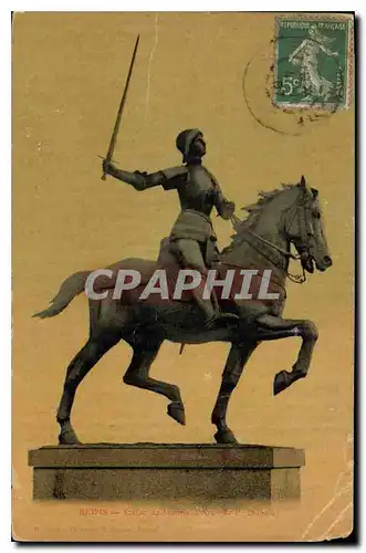 Cartes postales Reims statue de Jeanne d'Arc