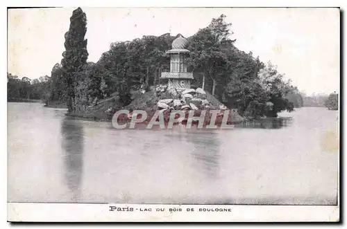 Cartes postales Paris Lac du Bois de Boulogne