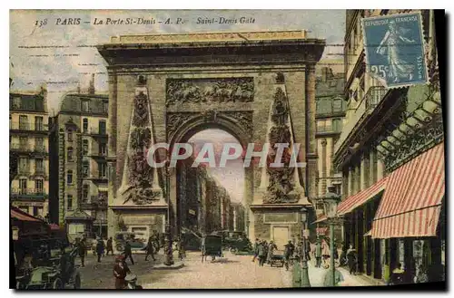 Cartes postales Paris la Porte St Denis