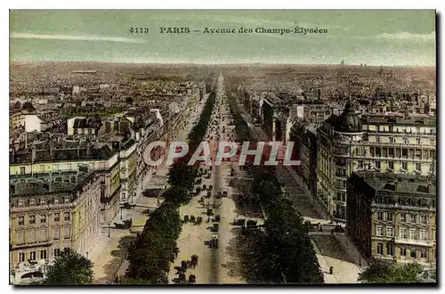 Cartes postales Paris Avenue des Champs Elysees