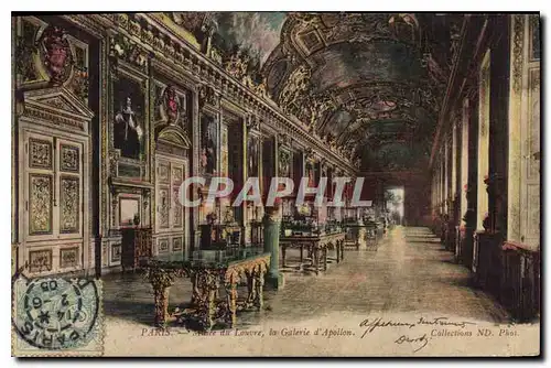 Cartes postales Paris du Louvre la Galerie d'Apollon