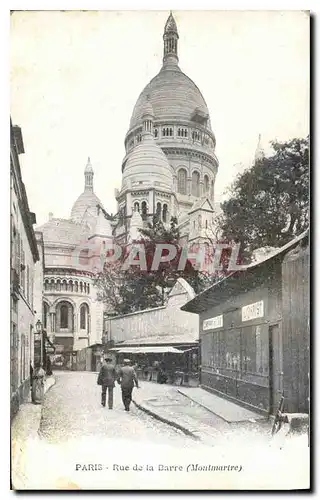 Cartes postales Paris rue de la Barre Montmartre