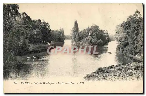 Ansichtskarte AK Paris Bois de Boulogne Le Grand Lac