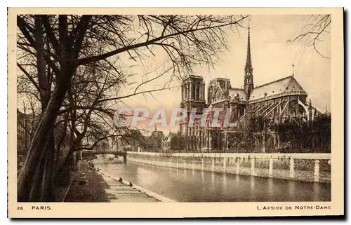 Cartes postales Paris L'Abside de Notre Dame