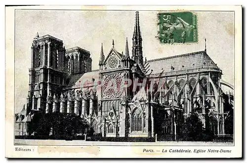 Ansichtskarte AK Paris La Cathedrale Eglise Notre Dame