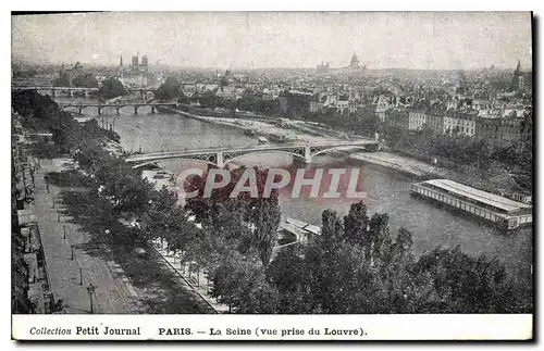 Ansichtskarte AK Collection Petit Journal Paris la Seine vue prise du Louvre