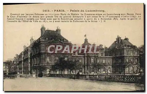 Ansichtskarte AK Paris Palais du Luxembourg construit par Jacques Debrosse en 1612 pour Marie de Medicis