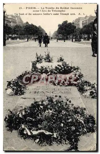 Ansichtskarte AK Paris la Tombe du Soldat Inconnu sous l'Arc de Triomphe