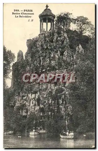 Cartes postales Paris Buttes Chaumont le Belvedere