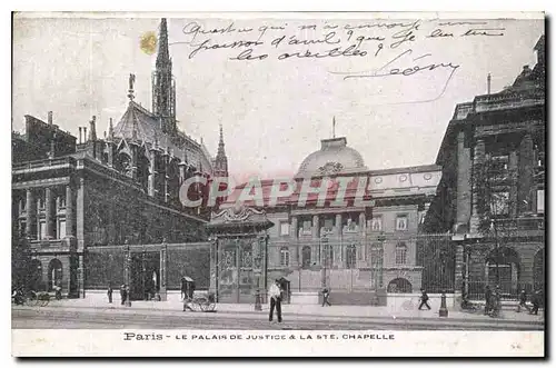 Ansichtskarte AK Paris le Palais de Justice et la Ste Chapelle