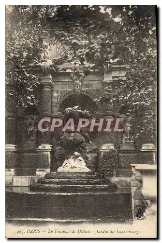 Ansichtskarte AK Paris la Fontaine de Medicis Jardin du Luxembourg