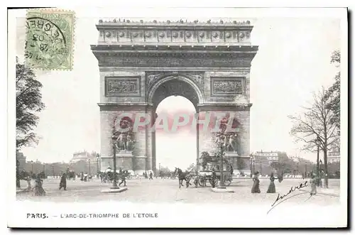 Cartes postales Paris l'Arc de Triomphe de l'Etoile