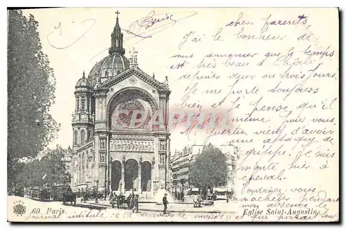 Cartes postales Paris Eglise Saint Augustin