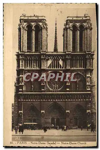 Ansichtskarte AK Paris Notre Dame Facade