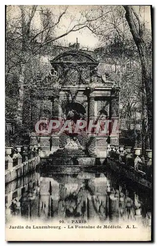 Cartes postales Paris Jardin du Luxembourg la Fontaine de Medicis