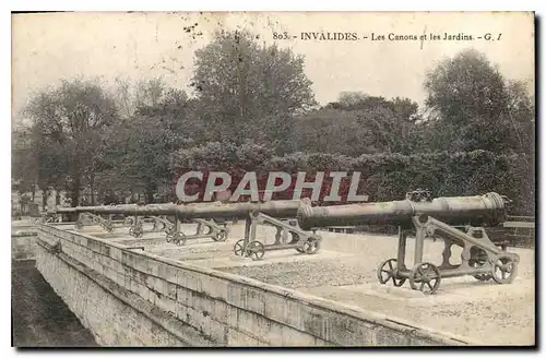 Cartes postales Invalides les Canons et les Jardins