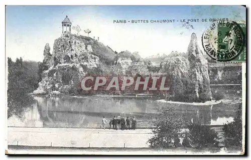 Ansichtskarte AK Paris Buttes Chaumont le Pont de Briques