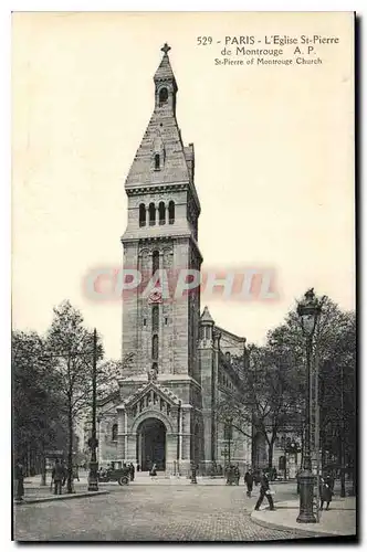 Cartes postales Paris l'eglise St Pierre de Montrouge